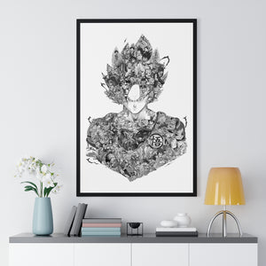 GOKU BLACK & WHITE FRAMED POSTER GOKU BLACK & WHITE FRAMED POSTER