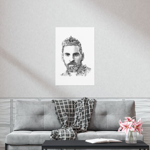 MESSI BLACK & WHITE POSTER MESSI BLACK & WHITE POSTER