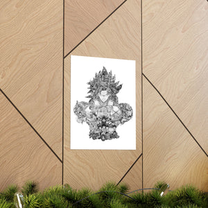 BROLY BLACK & WHITE POSTER BROLY BLACK & WHITE POSTER