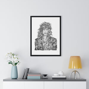 JIRAIYA BLACK & WHITE FRAMED POSTER JIRAIYA BLACK & WHITE FRAMED POSTER