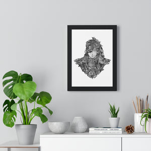 HASHIRAMA - MADARA BLACK & WHITE FRAMED POSTER HASHIRAMA - MADARA BLACK & WHITE FRAMED POSTER