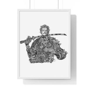 ZORO BLACK & WHITE FRAMED POSTER ZORO BLACK & WHITE FRAMED POSTER