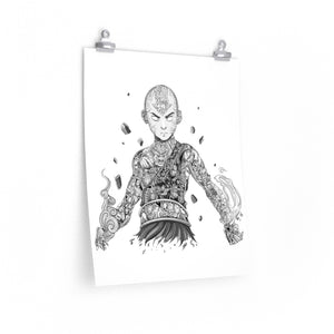 AANG BLACK & WHITE POSTER AANG BLACK & WHITE POSTER