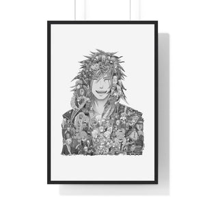 JIRAIYA BLACK & WHITE FRAMED POSTER JIRAIYA BLACK & WHITE FRAMED POSTER