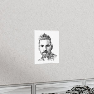 MESSI BLACK & WHITE POSTER MESSI BLACK & WHITE POSTER