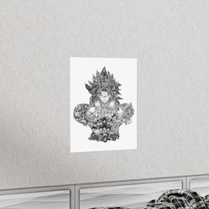 BROLY BLACK & WHITE POSTER BROLY BLACK & WHITE POSTER