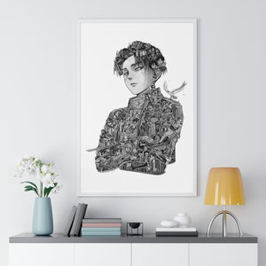 LEVI BLACK & WHITE FRAMED POSTER LEVI BLACK & WHITE FRAMED POSTER