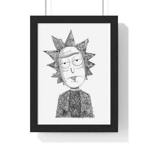 RICK BLACK & WHITE FRAMED POSTER RICK BLACK & WHITE FRAMED POSTER