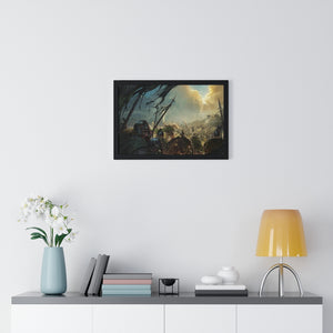 BATTLE OF THE PELENNOR FIELDS FRAMED POSTER BATTLE OF THE PELENNOR FIELDS FRAMED POSTER