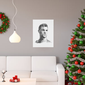 RONALDO BLACK & WHITE POSTER RONALDO BLACK & WHITE POSTER