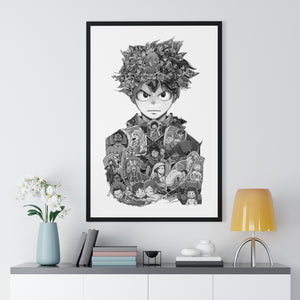 DEKU BLACK & WHITE FRAMED POSTER DEKU BLACK & WHITE FRAMED POSTER