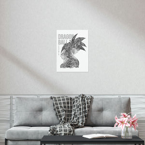 GOKU VEGETA BLACK & WHITE POSTER GOKU VEGETA BLACK & WHITE POSTER