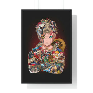 GAARA COLOR FRAMED POSTER GAARA COLOR FRAMED POSTER