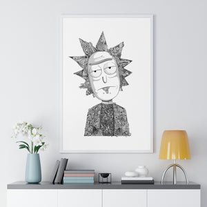 RICK BLACK & WHITE FRAMED POSTER RICK BLACK & WHITE FRAMED POSTER