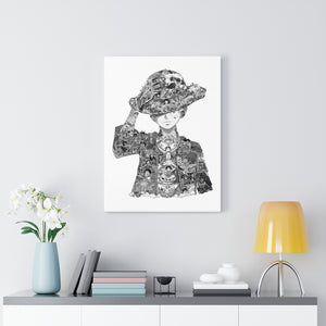 LUFFY BLACK & WHITE CANVAS LUFFY BLACK & WHITE CANVAS
