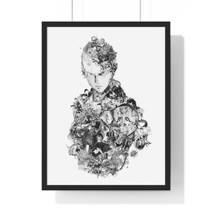 SAITAMA BLACK & WHITE FRAMED POSTER SAITAMA BLACK & WHITE FRAMED POSTER