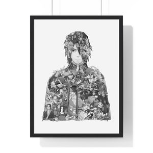 SASUKE BLACK & WHITE FRAMED POSTER SASUKE BLACK & WHITE FRAMED POSTER