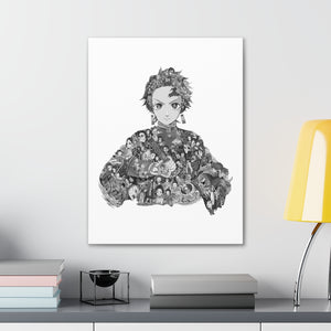TANJIRO BLACK & WHITE CANVAS TANJIRO BLACK & WHITE CANVAS
