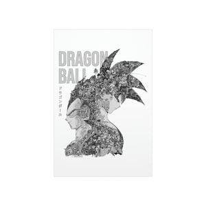 GOKU VEGETA BLACK & WHITE POSTER GOKU VEGETA BLACK & WHITE POSTER