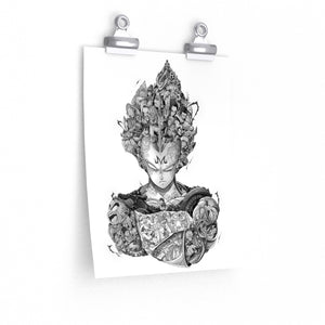 VEGETA BLACK & WHITE POSTER VEGETA BLACK & WHITE POSTER