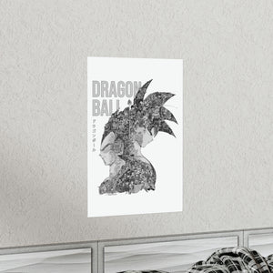 GOKU VEGETA BLACK & WHITE POSTER GOKU VEGETA BLACK & WHITE POSTER