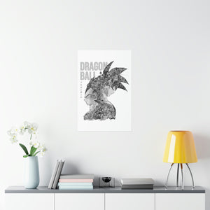 GOKU VEGETA BLACK & WHITE POSTER GOKU VEGETA BLACK & WHITE POSTER