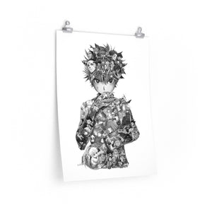 KILLUA BLACK & WHITE POSTER KILLUA BLACK & WHITE POSTER