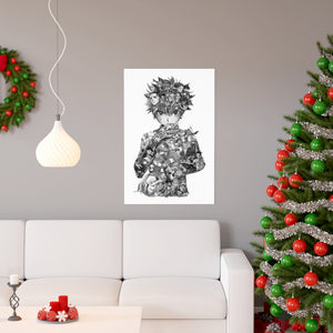 KILLUA BLACK & WHITE POSTER KILLUA BLACK & WHITE POSTER