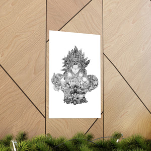 BROLY BLACK & WHITE POSTER BROLY BLACK & WHITE POSTER